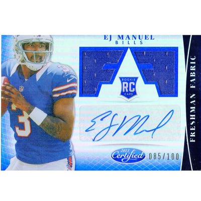 2013 Certified Mirror Blue #309 EJ Manuel JSY AU
