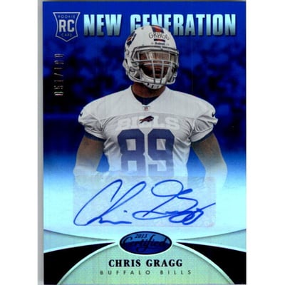 2013 Certified Mirror Blue Signatures #211 Chris Gragg/100