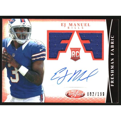 2013 Certified Mirror Red #309 EJ Manuel JSY AU/199
