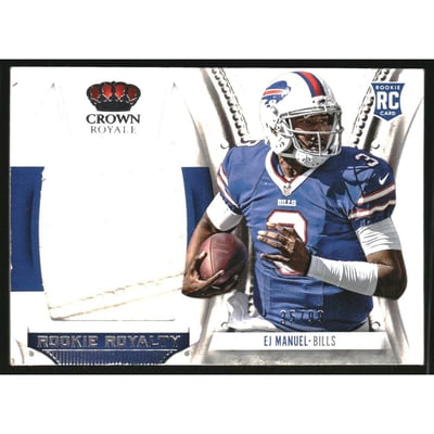 2013 Crown Royale Rookie Royalty Materials #9 EJ Manuel/99