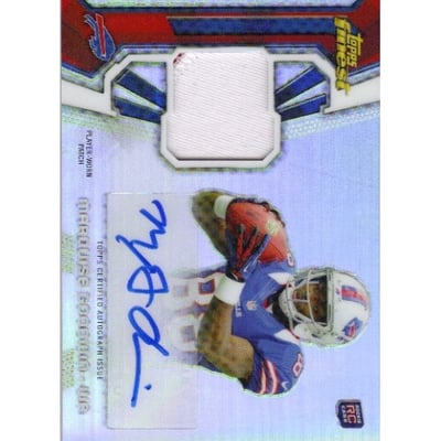 2013 Finest Rookie Patch Autographs Refractors #RAPMGO Marquise Goodwin