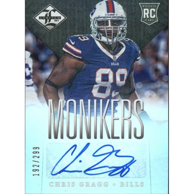 2013 Limited Monikers Autographs Silver #159 Chris Gragg/299