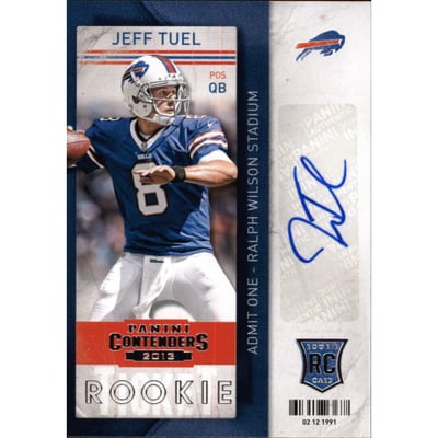 2013 Panini Contenders #155A Jeff Tuel AU RC
