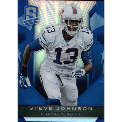 2013 Panini Spectra Blue #12 Steve Johnson/99