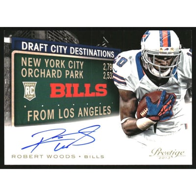 2013 Prestige Draft City Destinations Autographs #10 Robert Woods