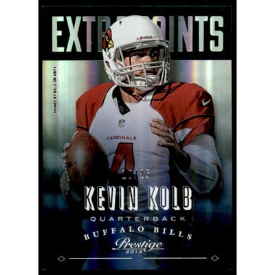 2013 Prestige Extra Points Green #22 Kevin Kolb