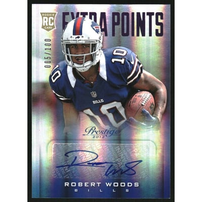2013 Prestige Extra Points Purple Autographs #280 Robert Woods