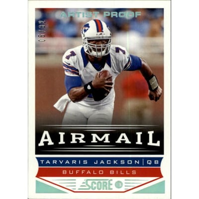2013 Score Artist's Proof #224 Tarvaris Jackson AM