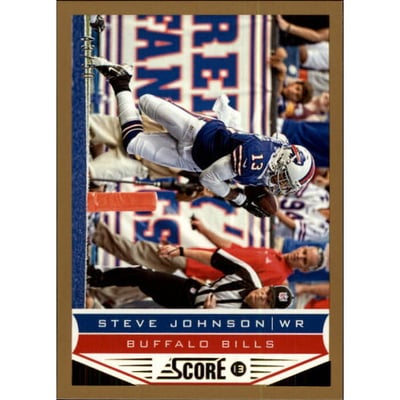 2013 Score Gold Zone #23 Steve Johnson