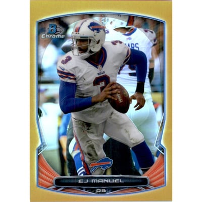 2014 Bowman Chrome Gold Refractors #19 EJ Manuel