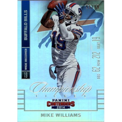 2014 Panini Contenders Championship Ticket #13 Mike Williams