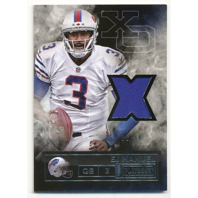 2014 Panini Playbook X's and O's Materials #15 EJ Manuel/99