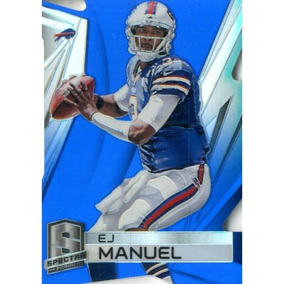 2014 Panini Spectra Prizms Blue Die Cut #148 EJ Manuel