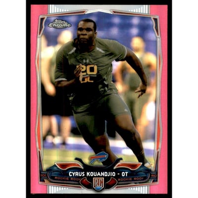 2014 Topps Chrome Mini Pink Refractors #119 Cyrus Kouandjio