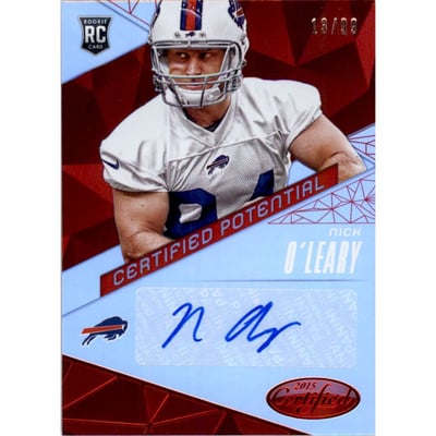 2015 Certified Potential Autographs Mirror Red #CPNO Nick O'Leary/99