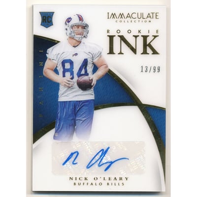 2015 Immaculate Collection Rookie Ink #24 Nick O'Leary/99