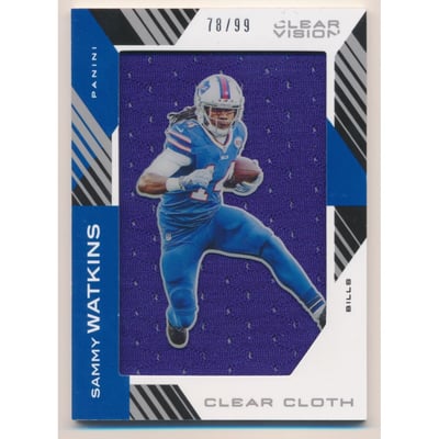 2015 Panini Clear Vision Clear Cloth Jerseys #CCSW Sammy Watkins/99