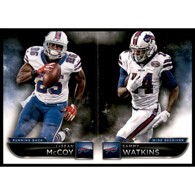 2015 Panini Playbook Gold #19 LeSean McCoy/Sammy Watkins