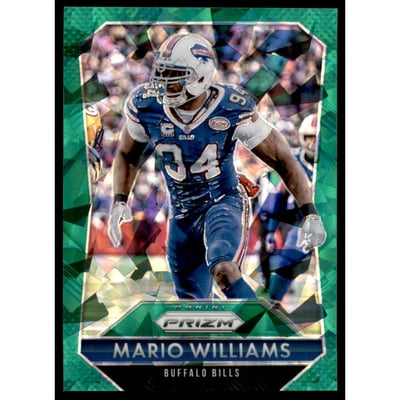 2015 Panini Prizm Prizms Green Cracked Ice #189 Mario Williams