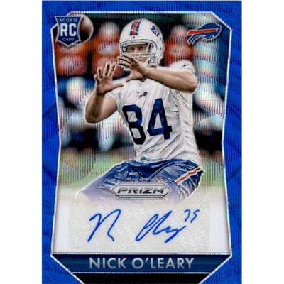 2015 Panini Prizm Rookie Autographs Prizms Light Blue Wave #RSNO Nick O'Leary/150