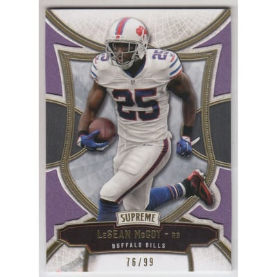 2015 Topps Supreme Violet #27 LeSean McCoy