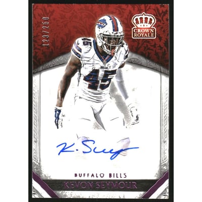 2016 Crown Royale Rookie Autographs Pink #57 Kevon Seymour/250