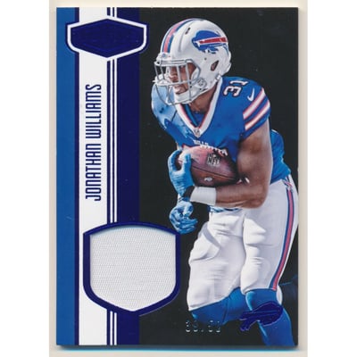 2016 Panini Plates and Patches Rookie Patches Blue #20 Jonathan Williams