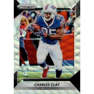 2016 Panini Prizm Prizms Blue Wave #140 Charles Clay