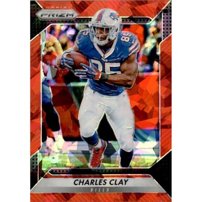 2016 Panini Prizm Prizms Red Crystals #140 Charles Clay
