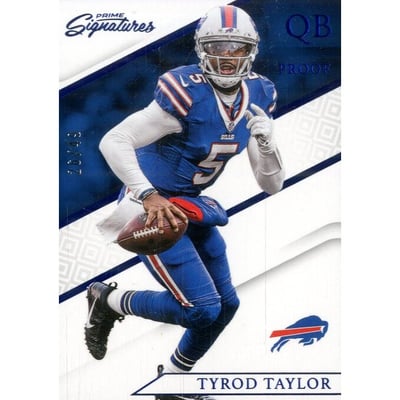2016 Prime Signatures Prime Proof Blue #93 Tyrod Taylor
