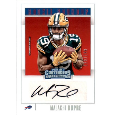 2017 Panini Contenders Rookie Roundup Autographs #35 Malachi Dupre/199