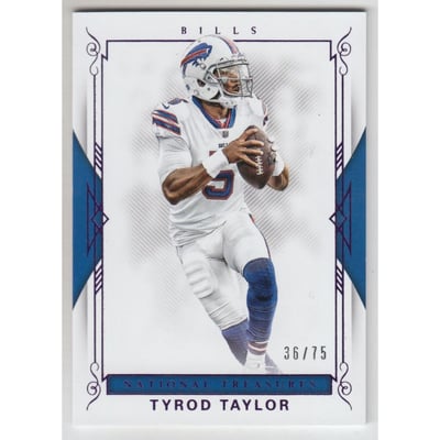 2017 Panini National Treasures Purple #96 Tyrod Taylor