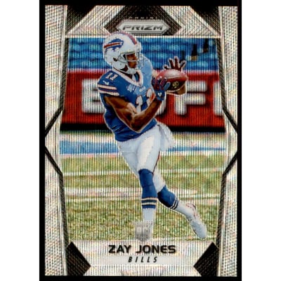 2017 Panini Prizm Prizms Blue Wave #211 Zay Jones