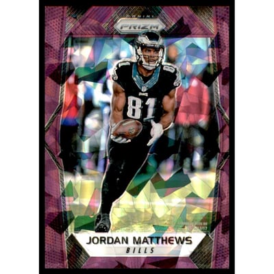 2017 Panini Prizm Prizms Purple Crystals #102 Jordan Matthews