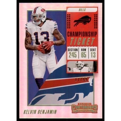 2018 Panini Contenders Championship Ticket #89 Kelvin Benjamin