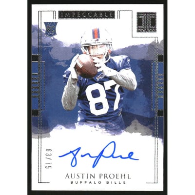 2018 Panini Impeccable #181 Austin Proehl AU RC