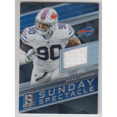 2018 Panini Spectra Sunday Spectacle Jerseys #19 Shaq Lawson/199