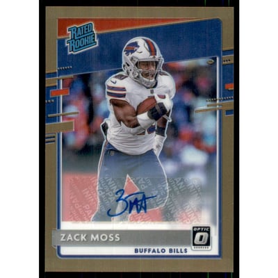 2020 Donruss Optic Rated Rookies Autographs Bronze #180 Zack Moss