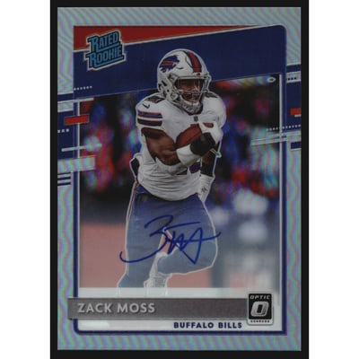 2020 Donruss Optic Rated Rookies Autographs Holo #180 Zack Moss