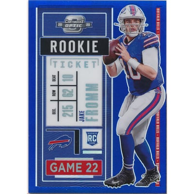 2020 Panini Contenders Optic Blue #76 Jake Fromm