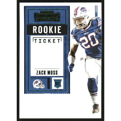 2020 Panini Contenders Rookie Ticket Swatches Variation #31 Zack Moss