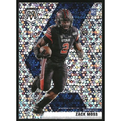 2020 Panini Mosaic Rookie Variations No Huddle #231 Zack Moss