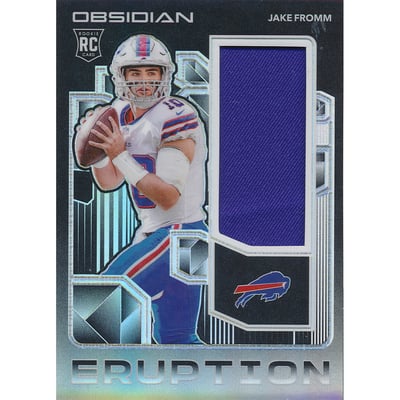 2020 Panini Obsidian Rookie Eruption Materials #42 Jake Fromm