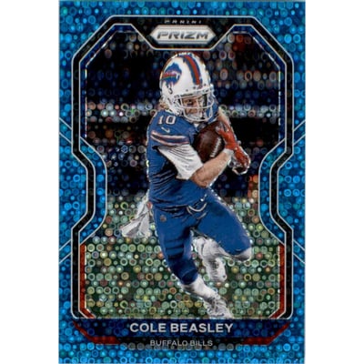 2020 Panini Prizm Prizms No Huddle Blue #5 Cole Beasley