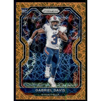 2020 Panini Prizm Prizms Orange Lazer #312 Gabriel Davis