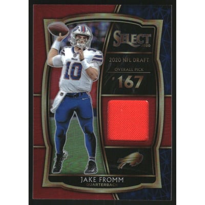2020 Select Draft Selections Memorabilia Prizm Red #25 Jake Fromm