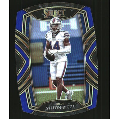 2020 Select Prizm Blue Die Cut #242 Stefon Diggs