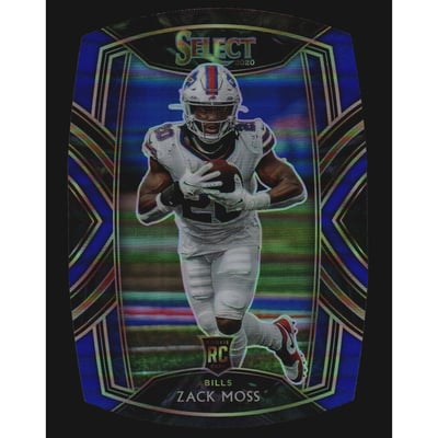 2020 Select Prizm Blue Die Cut #269 Zack Moss