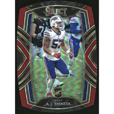 2020 Select Prizm Maroon Die Cut #295 A.J. Epenesa