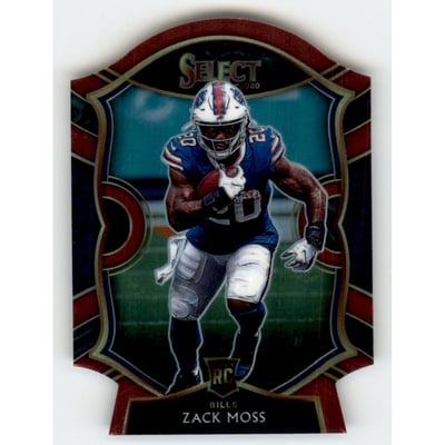 2020 Select Prizm Maroon Die Cut #69 Zack Moss